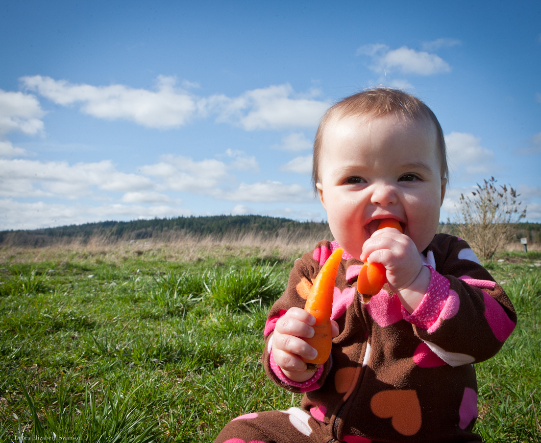 child on farm