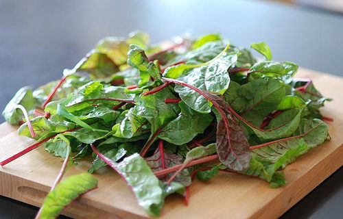 Omelette with Beet Greens