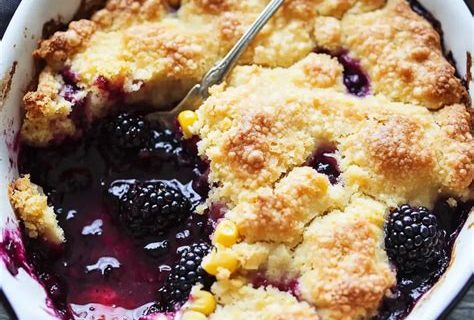 Blackberry Corn Cobbler