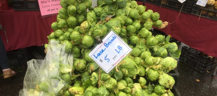 Roasted Brussels Sprouts with Pomegranates & Hazelnuts