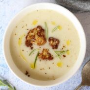 Creamy Cauliflower Soup with Rosemary Oil