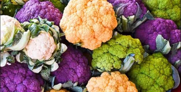 Roasted Romanesco & Purple Cauliflower