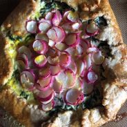 Rustic Spinach Radish Pie