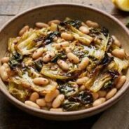 Braised White Beans and Escarole with Parmesan