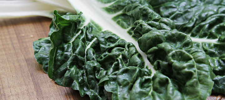 Chard Greens with Green Garlic and Prosciutto