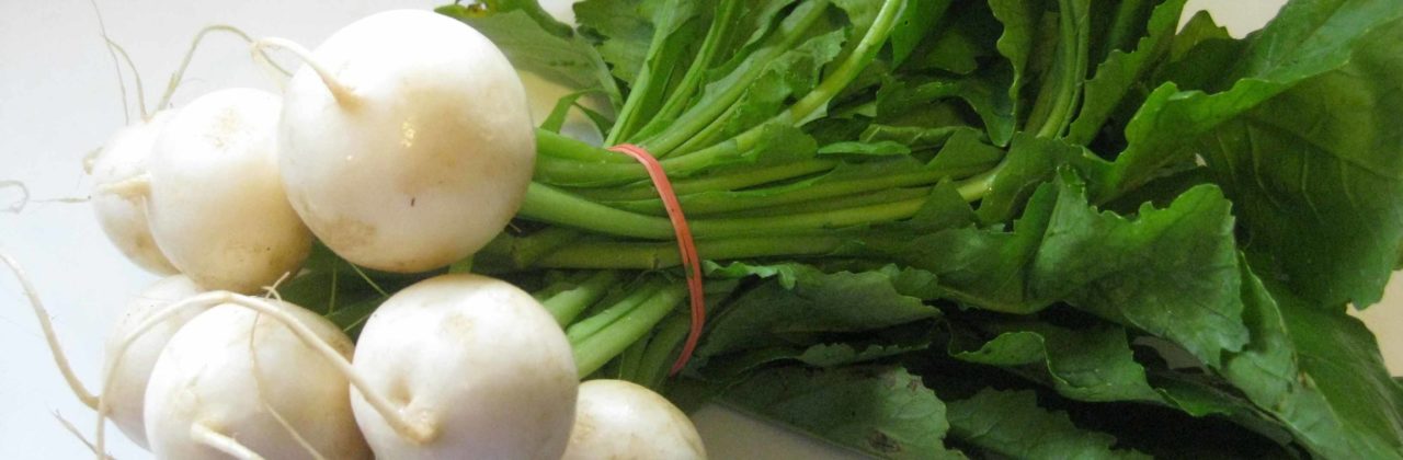 Spiced Turnips with Spinach