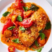 Tomato Basil Chicken Breasts